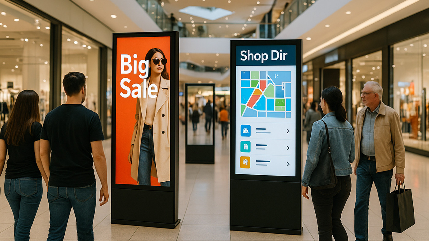 How Digital Signage Is Transforming the Shopping Mall Experience