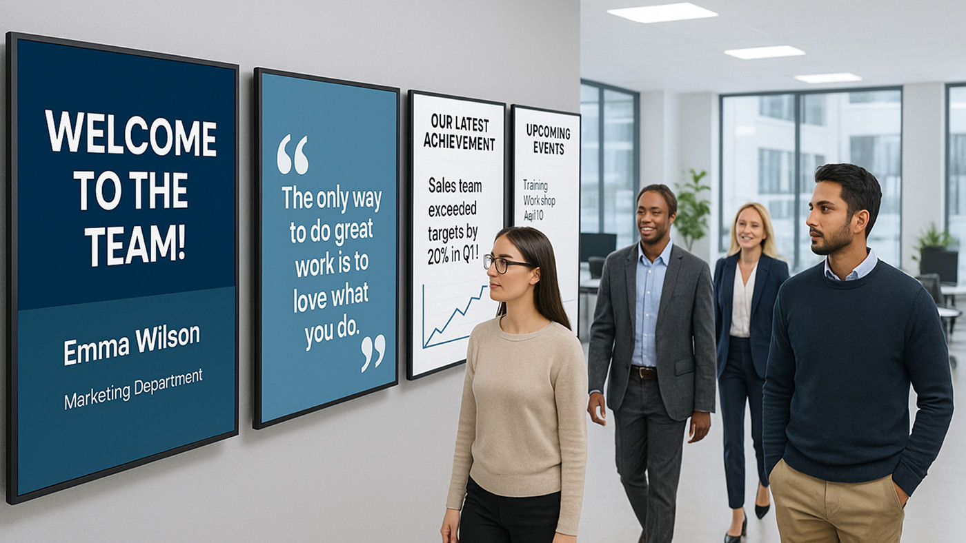 How Can Digital Signage Improve Internal HR Communication?