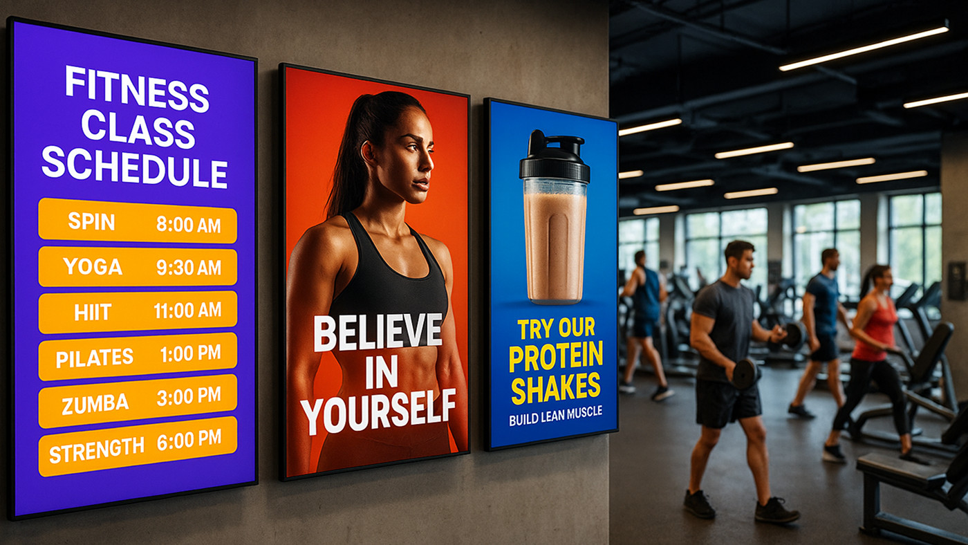 Digital Signage for Gyms: How to Improve Customer Experience and Boost Revenue